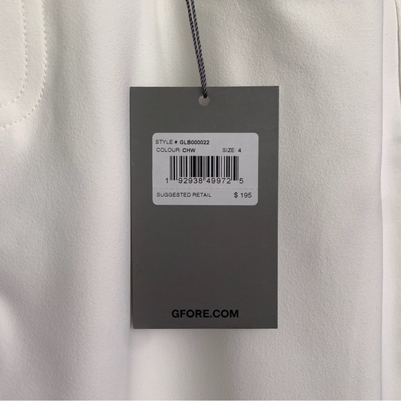 G/FORE Shadow Stretch 5-Pocket Trouser Pants — Chalk White — sz. 4 NWT - Picture 7 of 9